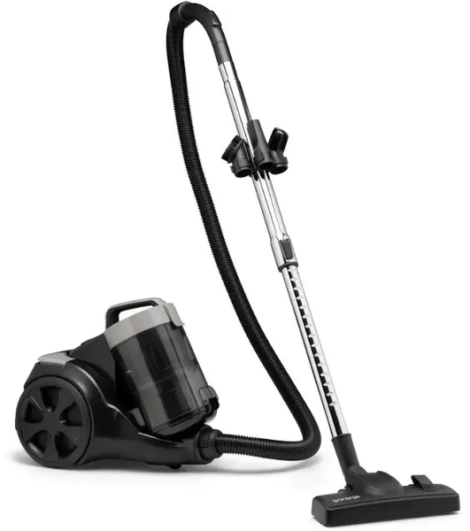 Пылесос Gorenje VC2001TABKG черный, 220/2200 Вт, уборка сухая, пылесборник контейнер 3,3 л