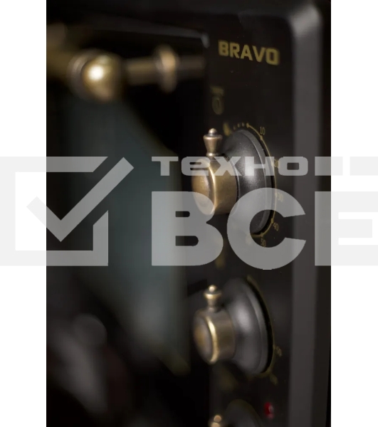 Мини-печь Bravo FO-38BLR 38 литров черная, рустик
