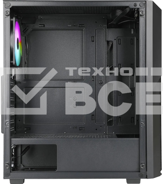 Компьютерный корпус Azza Fighter черный без БП ATX 4x120мм 2x140мм 2xUSB2.0 1xUSB3.0 audio bott PSU