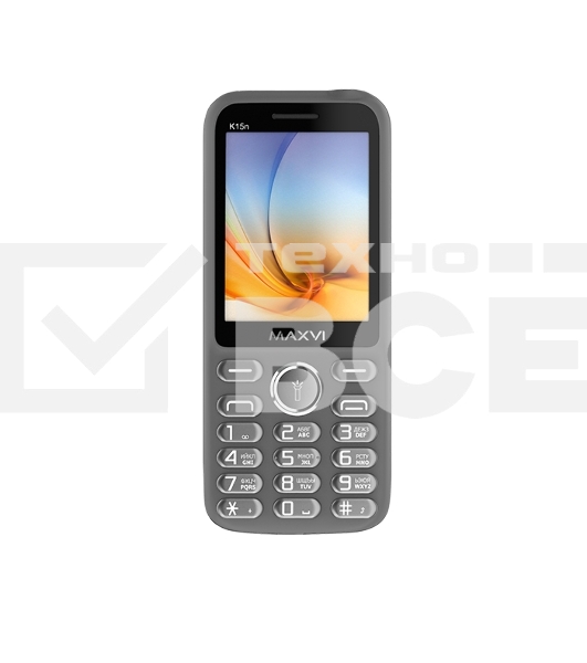 Мобильный телефон Maxvi K15n серый