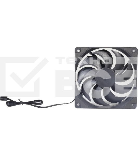 Вентилятор для корпуса Digma DFAN140PWM-1BK черный, 140 мм, 1500 об/мин, 28 дБ, 4 pin