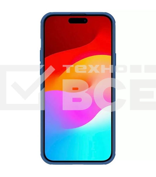 Чехол Super Frosted Shield Pro, синий, (AP IP15 Plus)