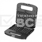 Прибор для выпечки BQ ST2000 Black 3 in 1. MultiChef, мощность: 800 Вт, многофункциональный прибор 3 в 1, 3 пары панелей в комплекте: гриль, венские вафли, сэндвич, антипригарное покрытие панелей Non-Stick PRO , равномерный нагрев, вертикальное хранение, , фото6