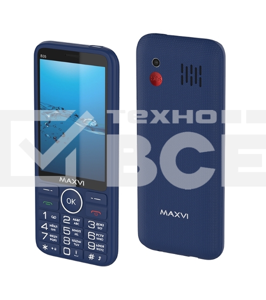 Мобильный телефон MAXVI B35 синий
