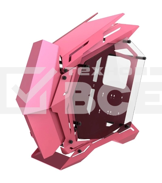 Корпус без блока питания JONSBO MOD-3, Full-Tower, TG, no fans, 2xUSB-A 3.0, EATX, ATX, mATX, mITX Pink