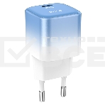 Сетевое зарядное устройство HOCO (6931474769374) C101A 1Type-C PD 20W быстрая зарядка, Blue ice, фото2