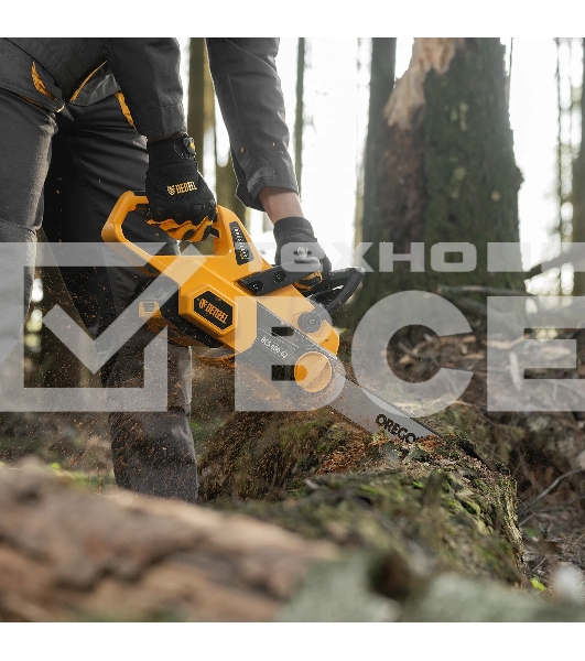 Пила цепная аккумуляторная бесщет. Denzel RCS 400-62, 400 мм, Li-ion, 62В