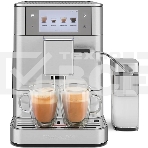 Автоматическая эспрессо-машина KitchenAid 5KES8558ESX, 2.2 л, одновременное приготовление двух чашек, 3 уровня крепости кофе, автоматическая очистка, автоматическая декальцинация, цветной дисплей, сенсорное управление, 40 рецептов, цвет нержавеющая сталь, фото 1