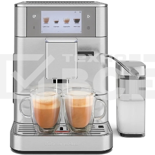 Автоматическая эспрессо-машина KitchenAid 5KES8558ESX, 2.2 л, одновременное приготовление двух чашек, 3 уровня крепости кофе, автоматическая очистка, автоматическая декальцинация, цветной дисплей, сенсорное управление, 40 рецептов, цвет нержавеющая сталь