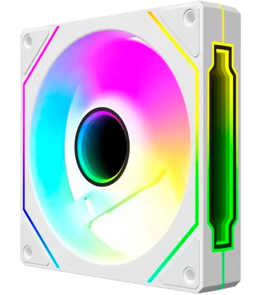 Вентилятор для корпуса Bloody CF-12 LCD ARGb 120х120x25 белый 4-pin 32дБ (упак.:1шт) (CF-12-ARGb120-WH) Ret