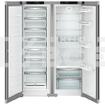 Холодильник Liebherr Комбинация XRFsf 5225-22 001 (SFNsfd 5227-22 001 +SRBsfc 5220-22 001) серебристый двухкамерный 377/271л морозилка сбоку, Side by Side, фото3