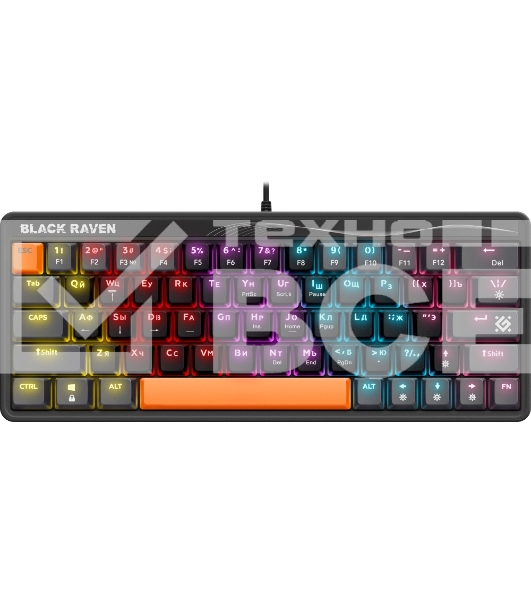 Клавиатура Defender Black Raven GK-417  проводная, USB, черный