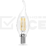 Лампа филам. Gauss Filament 8Вт цок.:E14 свеча св.свеч.бел.теп. (упак.:10шт) (42118), фото2