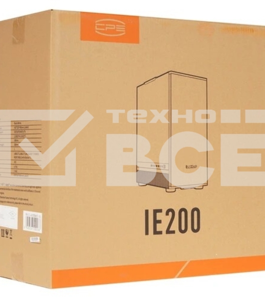 Компьютерный корпус  PCCooler IE200 WH, Tempered Glass Full Tower, белый, TG, SPCC, 1x120mm ARGB E-ATX, ATX, mATX, mITX 180/380/220mm 4x2.5