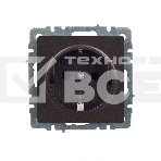 Розетка 1-местная IEK BRITE 16А РС11-1-0-БрТБ с заземлением, без защитных шторок, 16А, темная бронза, фото4