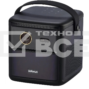 LED проектор InFocus IN3018SL Crusader Master DLP, 450 lm, FullHD, (1.2:1), HDMI 2.0 (eARC) USB-A 2.0, AUX, Bluetooth 5.1/BLE, wi-fi 2.4/5GHz, 2х10W Dolby Audio, до 25000ч., 1.57 кг батарейка