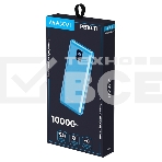 Портативный аккумулятор Maxvi PB10-11 10000 мАч blue 3A, встроенные кабели USB A/Type-C/Lightning, фото16