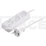 Удлинитель Smartbuy, 3 гнезда 1,5 метра 6А/1,35кВт без заземления ШВВП 2х0,75 (SBE-10-3-1,5-F), фото 1