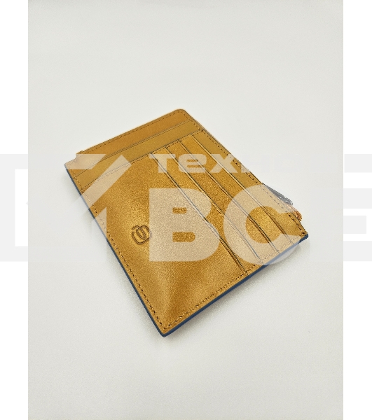 Чехол для кредитных карт Piquadro Blue Square PU1243B2R/G шафрановый натур.кожа