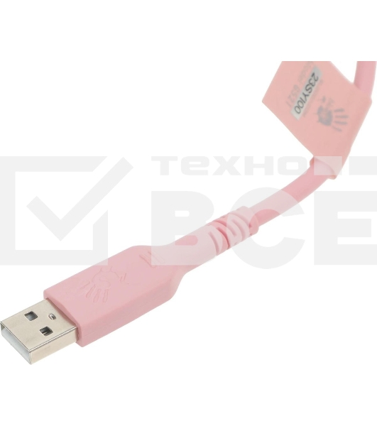 Гарнитура проводная с микрофоном A4 Bloody G521 розовый 2.3м мониторные USB оголовье (G521 (PINK))