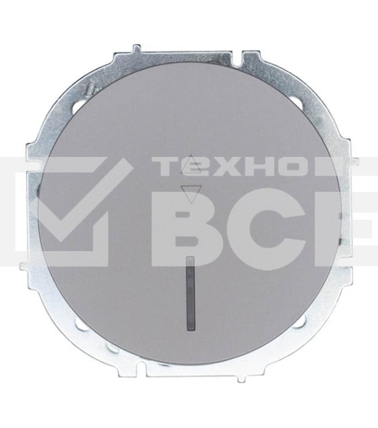 Выключатель проходной 1-кл. LEZARD СП OSEN 10А IP20 с подсветкой, механизм, серый матовый 743-7488-114