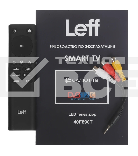 Телевизор LEFF 43' 43F250T черный DLED FHD 60Hz