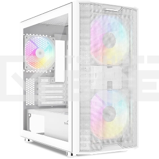 Корпус SAMA S30, Mini-Tower, белый, 2 x 140 мм, 1 x 120 мм