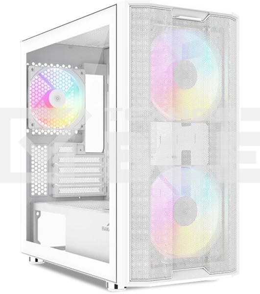 Корпус SAMA S30, Mini-Tower, белый, 2 x 140 мм, 1 x 120 мм