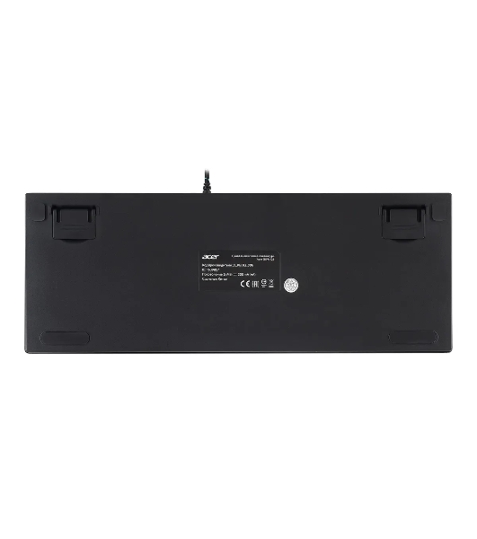 Клавиатура проводная Acer OKW126 механическая черный USB for gamer LED