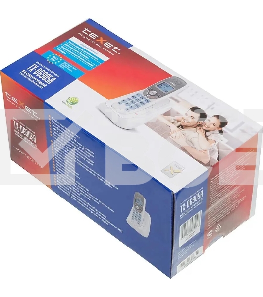 Радиотелефон teXet TX-D6905A черный (громкая связь,телефонная книга на 50 имен и номеров, определитель номера, будильник)