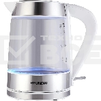 Чайник электрический Hyundai HYK-G3606 1.7л. 2200Вт белый/прозрачный корпус: стекло, фото4