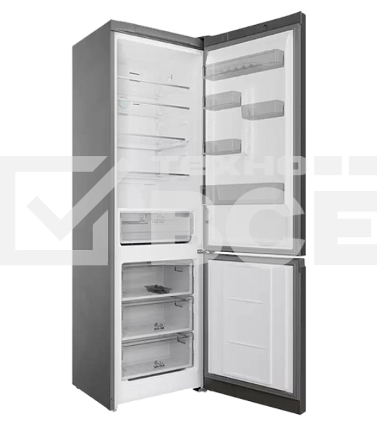 Холодильник Hotpoint HT 7201I DX O3 темная нержавеющая сталь двухкамерный 239/83л морозилка снизу, No Frost