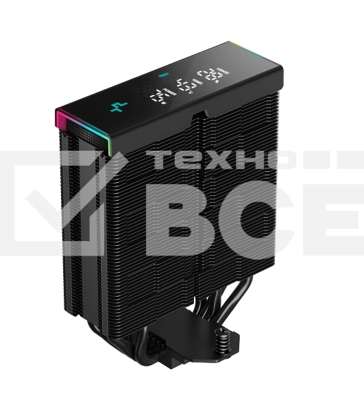 Кулер для процессора DEEPCOOL AK400 DIGITAL PRO черный, 120 мм, алюминий/медь, 1750 об/мин, 25 дБ, 4 pin, 220 Вт, 159 мм
