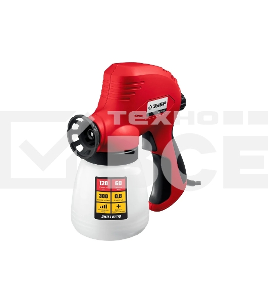 Краскопульт электрический безвоздушный Зубр 120 Вт ЗКПЭ-120