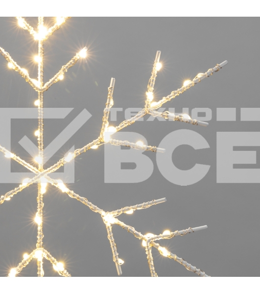 Светодиодная подвесная фигура Neon-night Снежинка на металлическом каркасе, цвет теплый белый