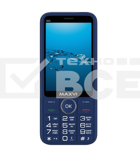 Мобильный телефон MAXVI B35 синий