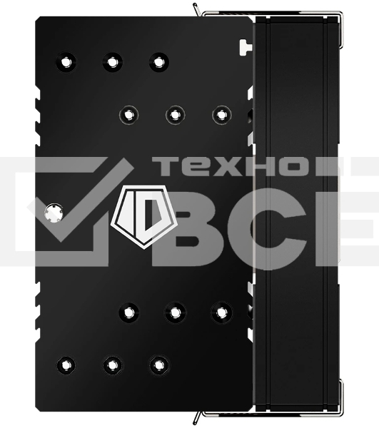Кулер ID-COOLING SE-610-XT BASIC черный 120мм алюминий+медь 2000rpm 29.85db 4-pin 250W 151мм
