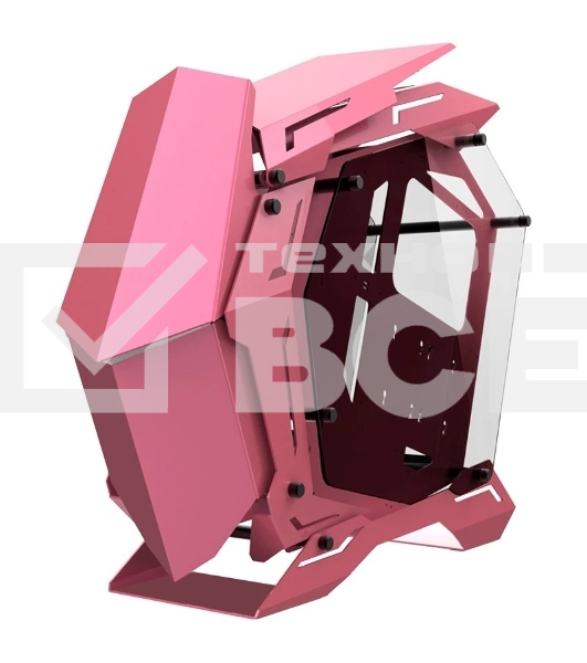 Корпус без блока питания JONSBO MOD-3, Full-Tower, TG, no fans, 2xUSB-A 3.0, EATX, ATX, mATX, mITX Pink