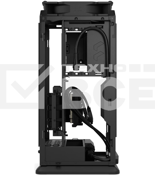 Компьютерный корпус без блока питания Fractal Design Mood, Mini-Tower, 1x180мм, 2xUSB-A 3.0 + 1xUSB 3.2 Type-C, SFX PSU Support, mITX черный