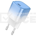 Сетевое зарядное устройство HOCO (6931474769374) C101A 1Type-C PD 20W быстрая зарядка, Blue ice, фото 1