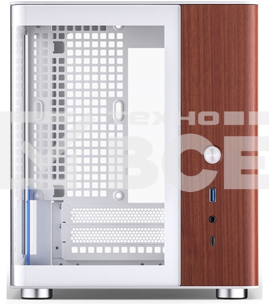 Компьютерный корпус без блока питания Case JONSBO TK-0 белый, Desktop SFF, TG, no fan, 1xUSB-A 3.2 + 1xUSB-C 3.2, SFX PSU Support, mITX белый