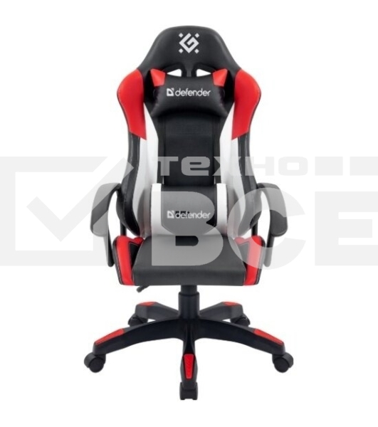 Игровое кресло Defender Crater черный/крас/бел, класс 2, PU 1