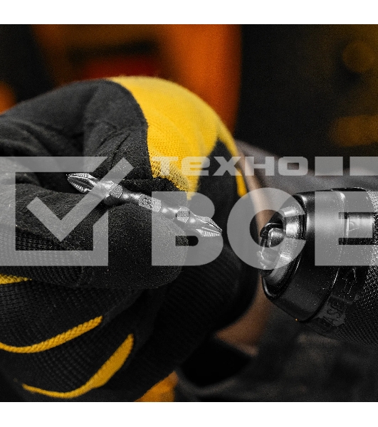 Набор бит Denzel двухстор., PH2-PZ2х45 мм, сталь S2, 10 шт.