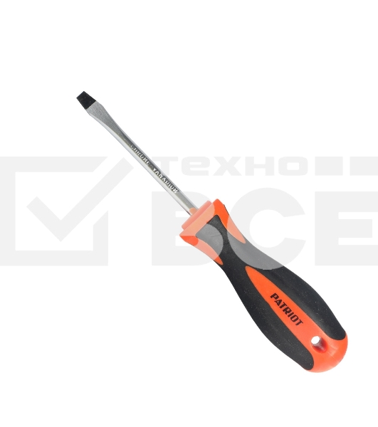 Отвертка Patriot SL5x75, CR-V,магнитная, 2-х компонентная рукоятка