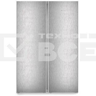 Холодильник Liebherr Комбинация XRFsf 5240-22 001(SFNsfd 5247-22 001+ SRsfd 5220-22 001) серебристый двухкамерный 412/262л морозилка сбоку, Side by Side