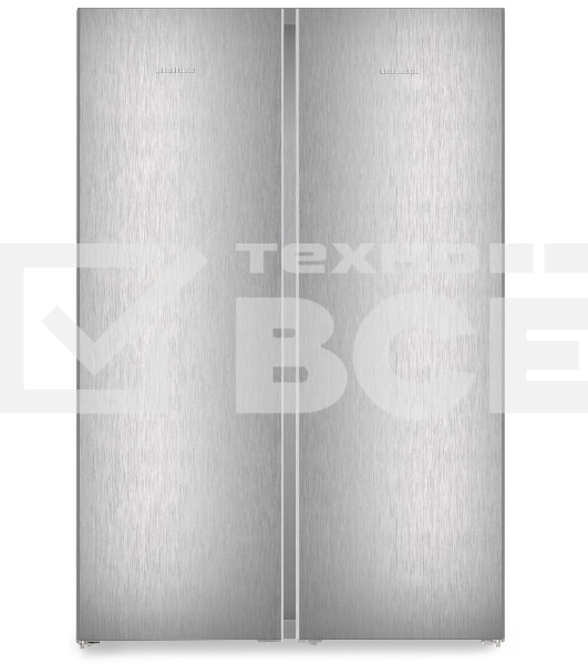 Холодильник Liebherr Комбинация XRFsf 5240-22 001(SFNsfd 5247-22 001+ SRsfd 5220-22 001) серебристый двухкамерный 412/262л морозилка сбоку, Side by Side