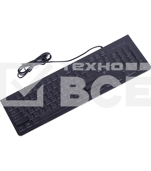 Клавиатура Oklick 440ML черный USB slim LED