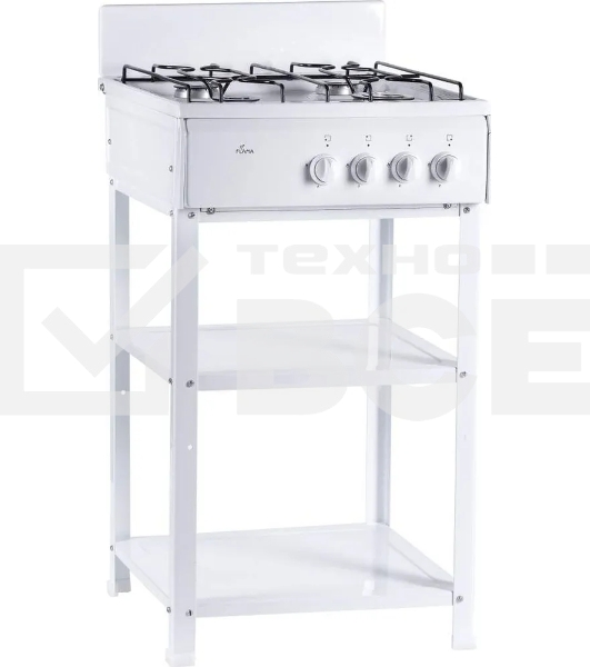 Плита газовая Flama AVG 1402 W белый, конфорок 4 шт, духовка 50 л, 50 см x 85 см x 58 см