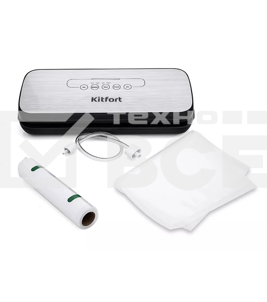 Вакуумный упаковщик Kitfort KT-1502-2 110Вт черный/серый