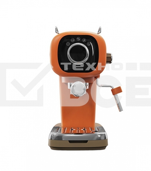 Кофеварка эспрессо BQ CM2003 оранжевый, исп. кофе - молотый, 0.6 л, 1100 Вт, 20 Бар.